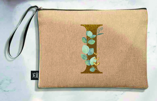 Bolso de mano letra i una pieza (diseño variado) (25×18×1 )